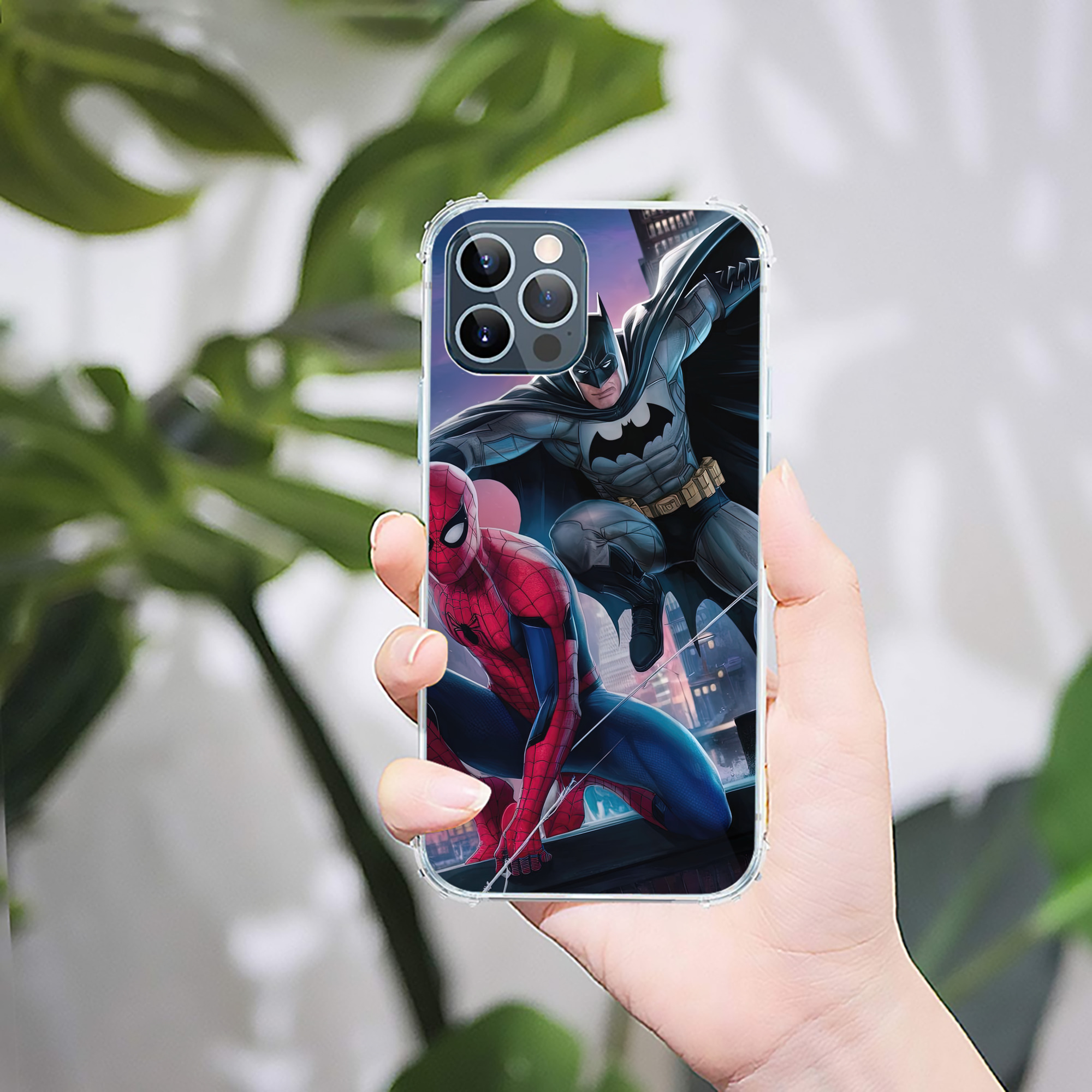 （画像用） Spider Man スパイダーマン 【iPhone 12シリーズ対応】透明スマホケース（クリアソフトケース）